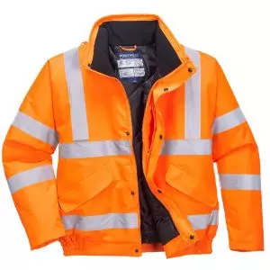 MEN'S HI-VIS WINTER BOMBER JACKET ORANGE