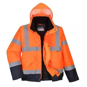 MEN'S HI-VIS CONTRAST WINTER BOMBER JACKET