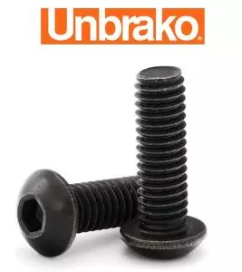 M5 x 30 MM - UNBRAKO - SOCKET BUTTON HEAD SCREW - DOME SCREW  - DIN 7380 - GRADE 12.9 - SELF COLOUR