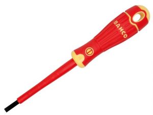 BAHCOFIT INSULATED SCREWDRIVER SLOTTED TIP 6.5 X 150MM
