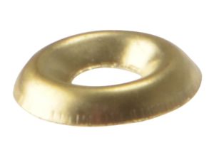 SCREW CUP WASHERS SOLID BRASS POLISHED NO.10 BAG 200
