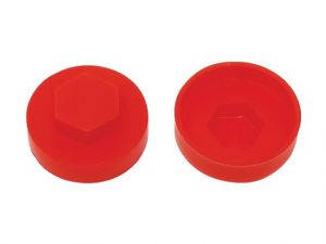 TECHFAST COVER CAP POPPY RED 16MM (PACK 100)