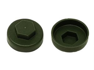 TECHFAST COVER CAP OLIVE GREEN 19MM (PACK 100)