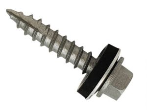 TECHFAST METAL ROOFING TO TIMBER HEX SCREW T17 GASH POINT 6.3 X 100MM BOX 100