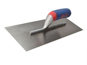 PLASTERER'S FINISHING TROWEL CARBON STEEL SOFT TOUCH HANDLE 14 X 4.1/2IN