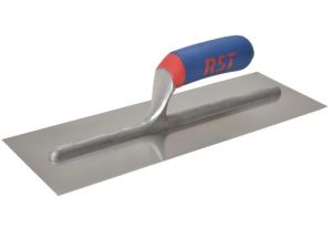 PLASTERER'S FINISHING TROWEL STAINLESS STEEL SOFT TOUCH HANDLE 13 X 5IN
