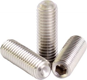 #10-24x7/8 - SOCKET KNURLED CUPPOINT- SELF COLOUR\"