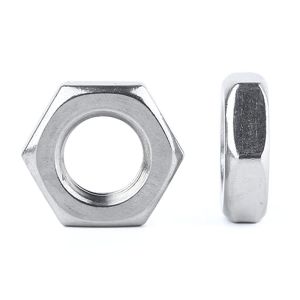 M4 HEXAGON THIN NUT DIN 439 A2 STAINLESS STEEL