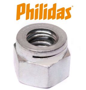 M5 - PHILIDAS INDUSTRIAL NUT - SELF LOCKING NUT - ANTI VIBRATION - A2 - STAINLESS STEEL