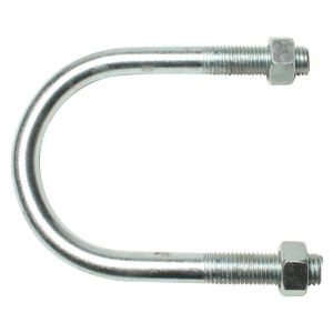 M8 X 20MM - U BOLT COMPLETE WITH 2 NUTS 26.9MM PIPE OD / 27MM LEGS ZINC