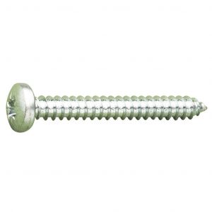 2.9 X 6.5 AB POZI PAN SELF TAP SCRE SCREW ZINC & CLEAR (1/4 X 4 )