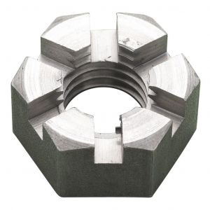 M10 BMS SLOTTED NUT BOXED SELF COLOUR BS3692