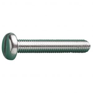 M5 X 10 A2 SLOT PAN M/SCREW STAINLESS STEEL DIN 85