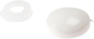 DOMED COVER CAP WHITE NO. 6-8 BAG 25