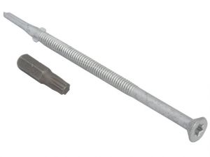 TECHFAST ROOFING SCREW TIMBER - STEEL HEAVY SECTION 5.5 X 109MM PACK 50