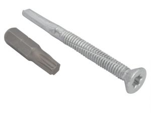 TECHFAST ROOFING SCREW TIMBER - STEEL HEAVY SECTION 5.5 X 60MM PACK 100