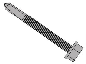 TECHFAST ROOFING SHEET TO STEEL HEX SCREW NO.3 TIP 5.5 X 45MM BOX 100