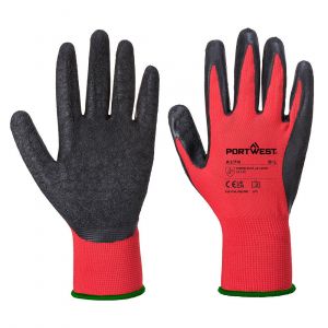 GRIP 13 LATEX CRINKLE GLOVES RED/BLACK