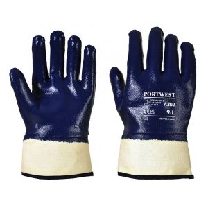 GRIP NITRILE FULLY DIPPED SAFETY CUFF NAVY
