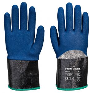 GRIP C13 NITRILE FOAM EXTEND CUFF GLOVES GREY/BLUE
