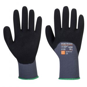 GRIP 15 NITRILE SANDY 3/4 PALM GLOVES GREY/BLACK