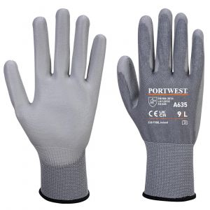 CUT B13 PU ECONOMY GLOVES GREY