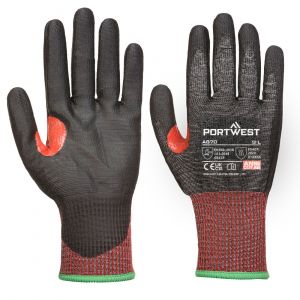 CS CUT F13 PU GLOVES BLACK
