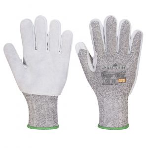 CS CUT F13 LEATHER GLOVES BLACK