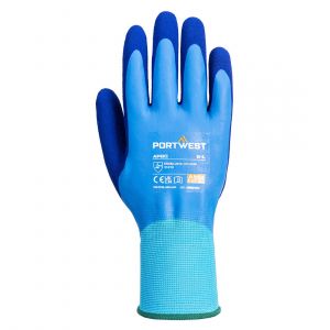 GRIP 13 LATEX FOAM AQUA GLOVES BLUE