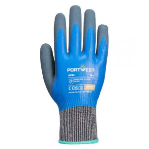 CUT D13 LATEX AQUA GLOVES BLUE