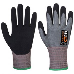 CT CUT F13 NITRILE GLOVES GREY/BLACK