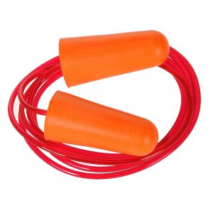 CORDED PU FOAM EAR PLUGS (200 PAIRS) ORANGE