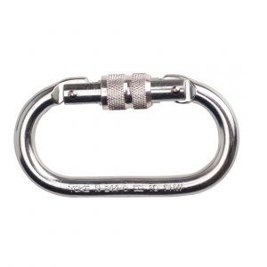 SCREWGATE CARABINER SILVER