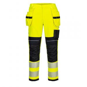 MEN'S MODAFLAME WORK HI-VIS HOLSTER FLAME RESISTANT TROUSERS YELLOW/BLACK