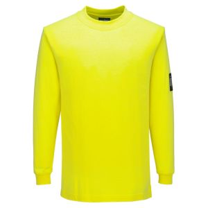 MODAFLAME KNIT FR LONG SLEEVE T-SHIRT YELLOW