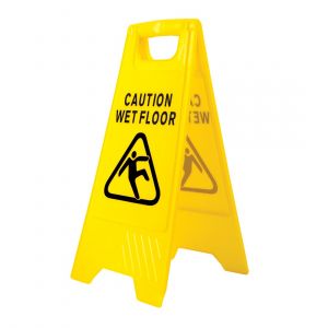 WET FLOOR WARNING SIGN YELLOW