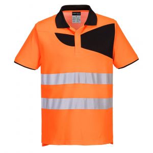 MEN'S HI-VIS COTTON COMFORT POLO SHIRT SHORT SLEEVE