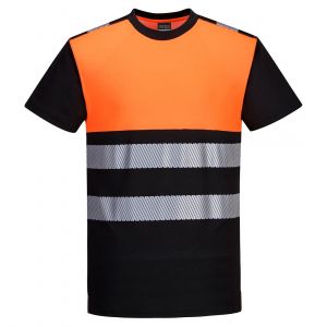 MEN'S HI-VIS COTTON COMFORT CLASS 1 T-SHIRT SHORT SLEEVE