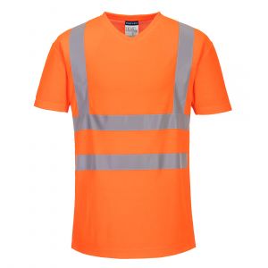 MEN'S HI-VIS COTTON COMFORT MESH INSERT T-SHIRT SHORT SLEEVE