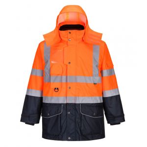 MEN'S HI-VIS BREATHABLE 7-IN-1 CONTRAST TRAFFIC JACKET