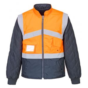 MEN'S HI-VIS BREATHABLE 2-IN-1 CONTRAST REVERSIBLE JACKET