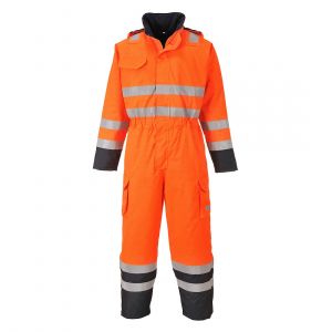MEN'S BIZFLAME RAIN HI-VIS CONSTRAST FLAME RESISTANT WINTER COVERALL