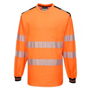 MEN'S HI-VIS COTTON COMFORT T-SHIRT LONG SLEEVE