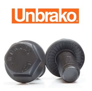 M16 x 55 MM - UNBRAKO DURLOK FLANGED BOLT - ANTI VIBRATION - GRADE 12.9 - SELF COLOUR
