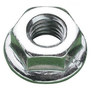 M5 DIN6923 PLAIN FLANGE NUT CLASS 8 ZINC PLATED BOXED.