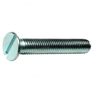 M5 X 25 MS SLT CSK MACHINE SCREW ZINC PLATED DIN 963