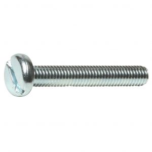 M4 X 40 MS SLT PAN MACHINE SCREW ZINC PLATED DIN 85