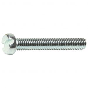 M6 X 10 MS SLOT CHEESE MACHINE SCR ZINC PLATED DIN 84