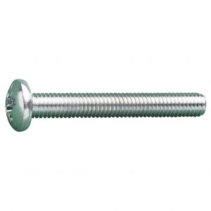 M3 X 4 MS POZI PAN MACHINE SCREW ZINC PLATED DIN 7985