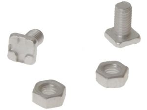 GH004 SQUARE GLAZE BOLTS & NUTS PACK OF 20